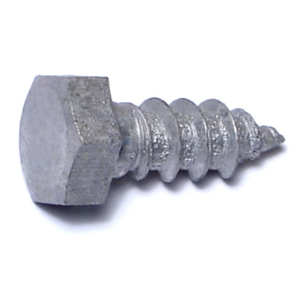 Midwest Fastener Lag Screw, 3/8 in, 1 in, Steel, Hot Dipped Galvanized Hex Hex Drive, 20 PK 35341 - main